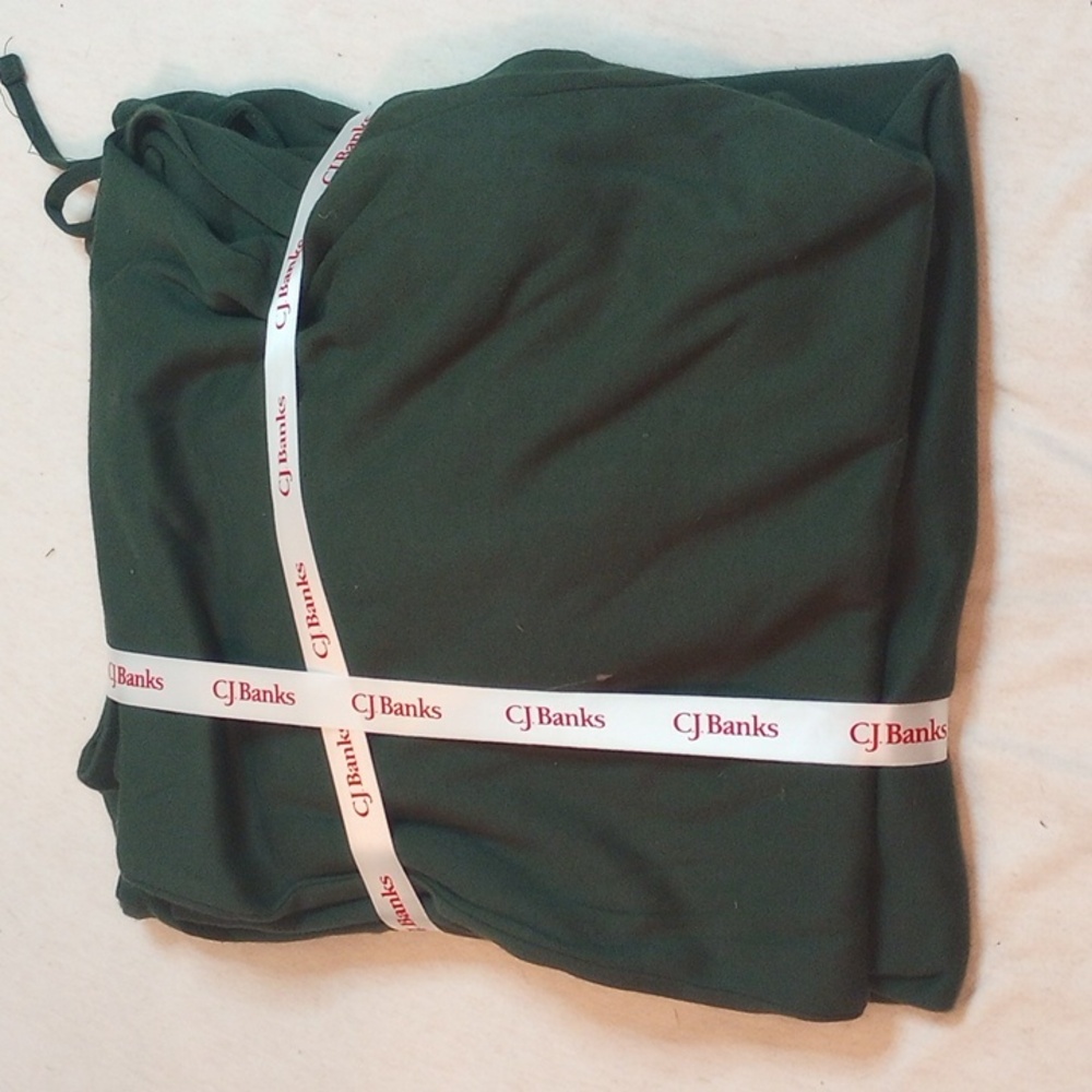 CJ Banks Festive Green Gingerbread Pajama Set Size Large - Picture 5 of 5